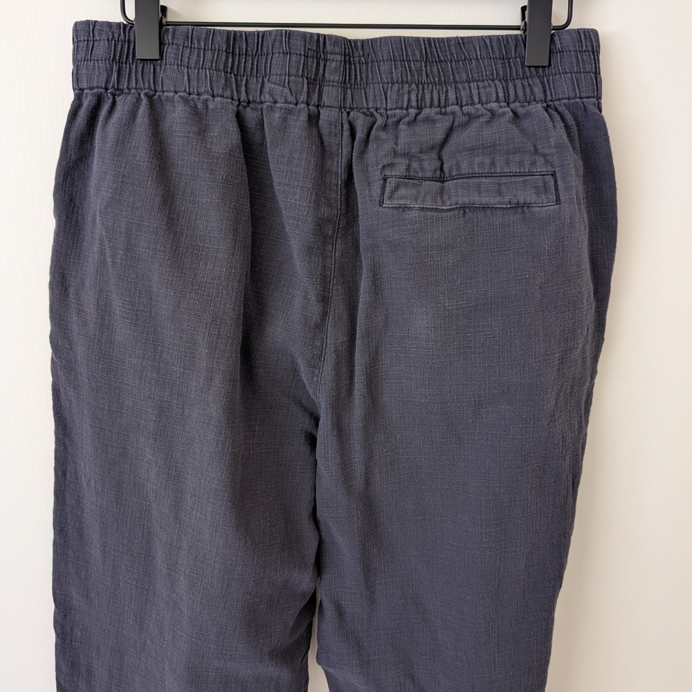 Marine Layer Womens Medium Elle Relaxed Crop Pant Blue Coastal Casual Cottage - Picture 8 of 10